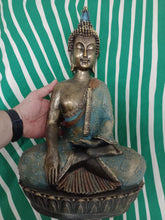 Cargar imagen en el visor de la galería, Buda Tailandes Resina Azul Turquesa
