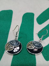 Cargar imagen en el visor de la galería, Pendientes Gaudi Circulo Negros Tricolor
