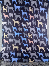 Cargar imagen en el visor de la galería, Pañuelo Perros Negro Doble Dibujo
