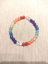 Cargar imagen en el visor de la galería, Pulsera Elástica 7 Chakras 6 mm
