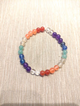 Cargar imagen en el visor de la galería, Pulsera Elástica 7 Chakras 6 mm
