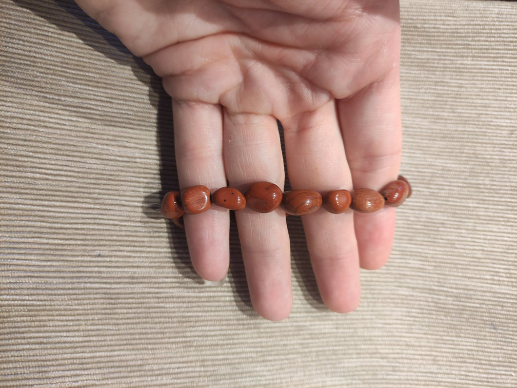 Pulsera Jaspe Rojo Nuggets