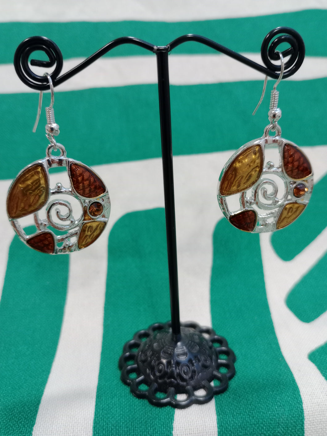 Pendientes Gaudi Espiral Tonos Tierra