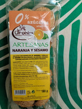 Cargar imagen en el visor de la galería, Galletas Artesanas Naranja Sesamo
