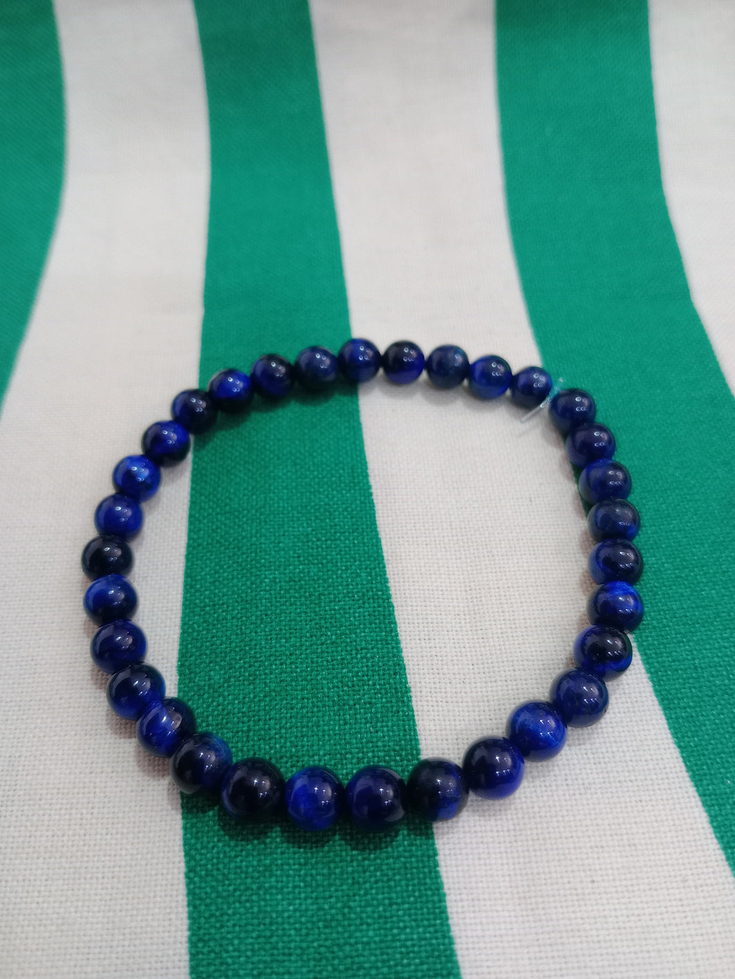 Pulsera Ojo de Tigre Azul 6 mm