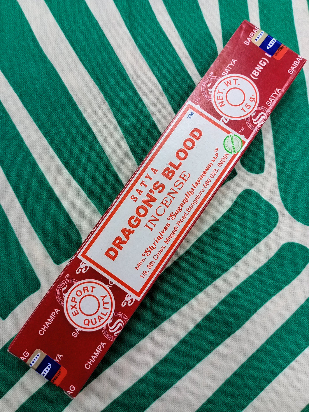 Incienso Dragon Blood (Sangre de Dragon) Satya 15 grs