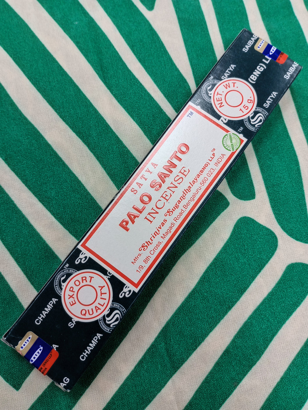 Incienso Palo Santo Satya 15 grs