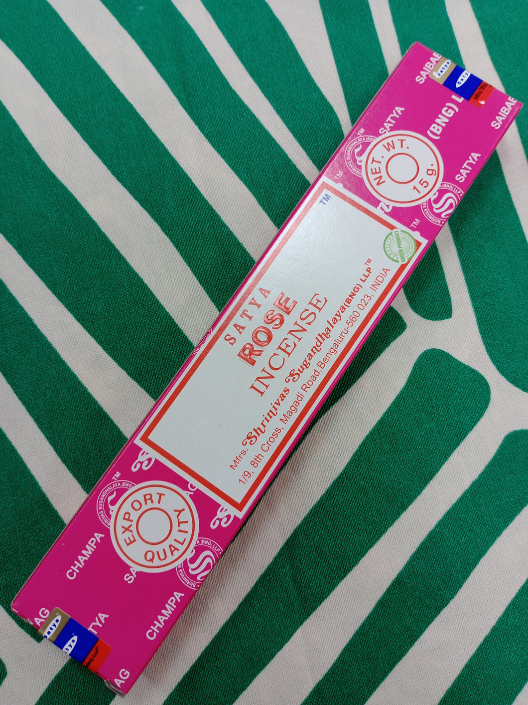 Incienso Rosa Satya 15 grs