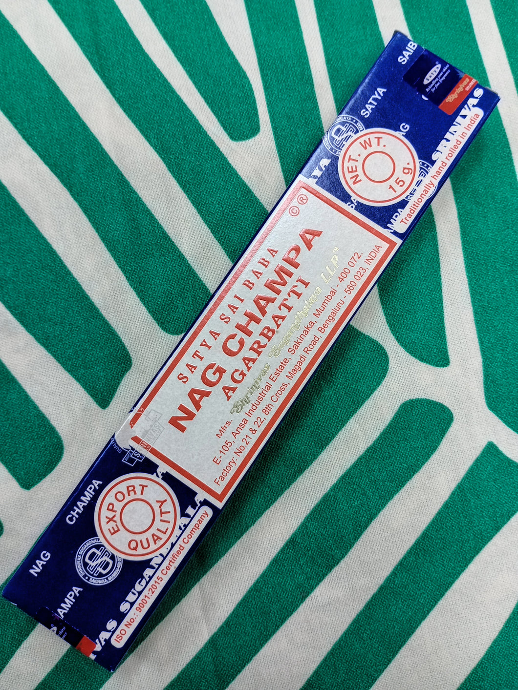 Incienso Nagchampa Original 15 grs