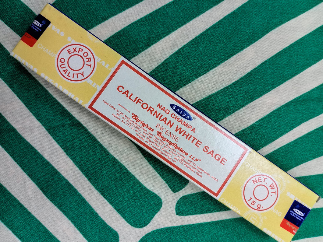 Incienso Salvia Blanca California Satya 15 grs