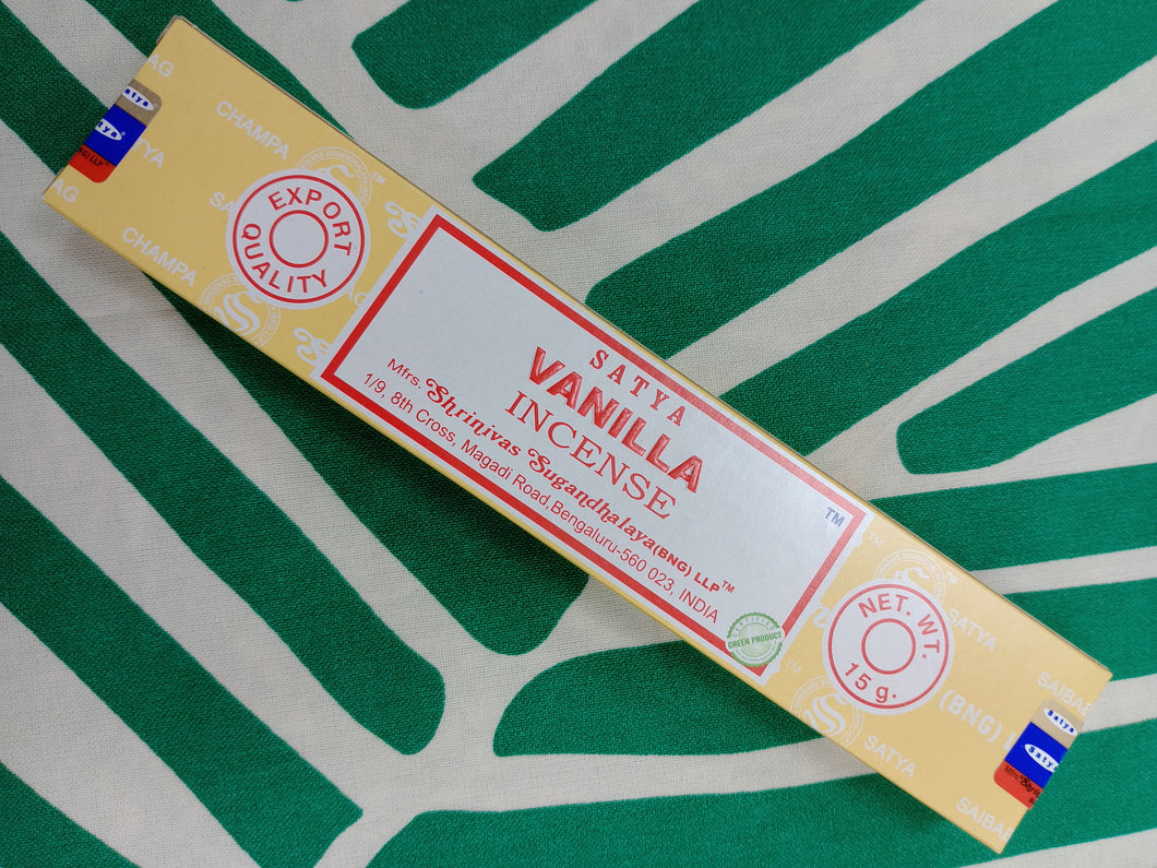 Incienso Vainilla Satya 15 grs