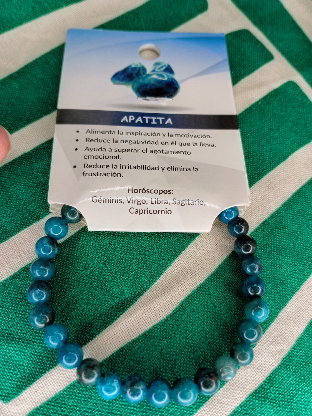 Pulsera Apatita 6 mm