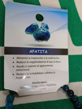 Cargar imagen en el visor de la galería, Pulsera Apatita 6 mm
