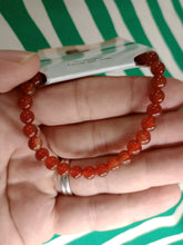 Cargar imagen en el visor de la galería, Pulsera Agata Roja o Carneola 6 mm
