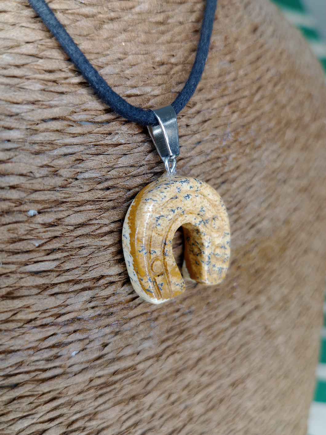 Colgante Herradura Jaspe Paisaje Mod. 2