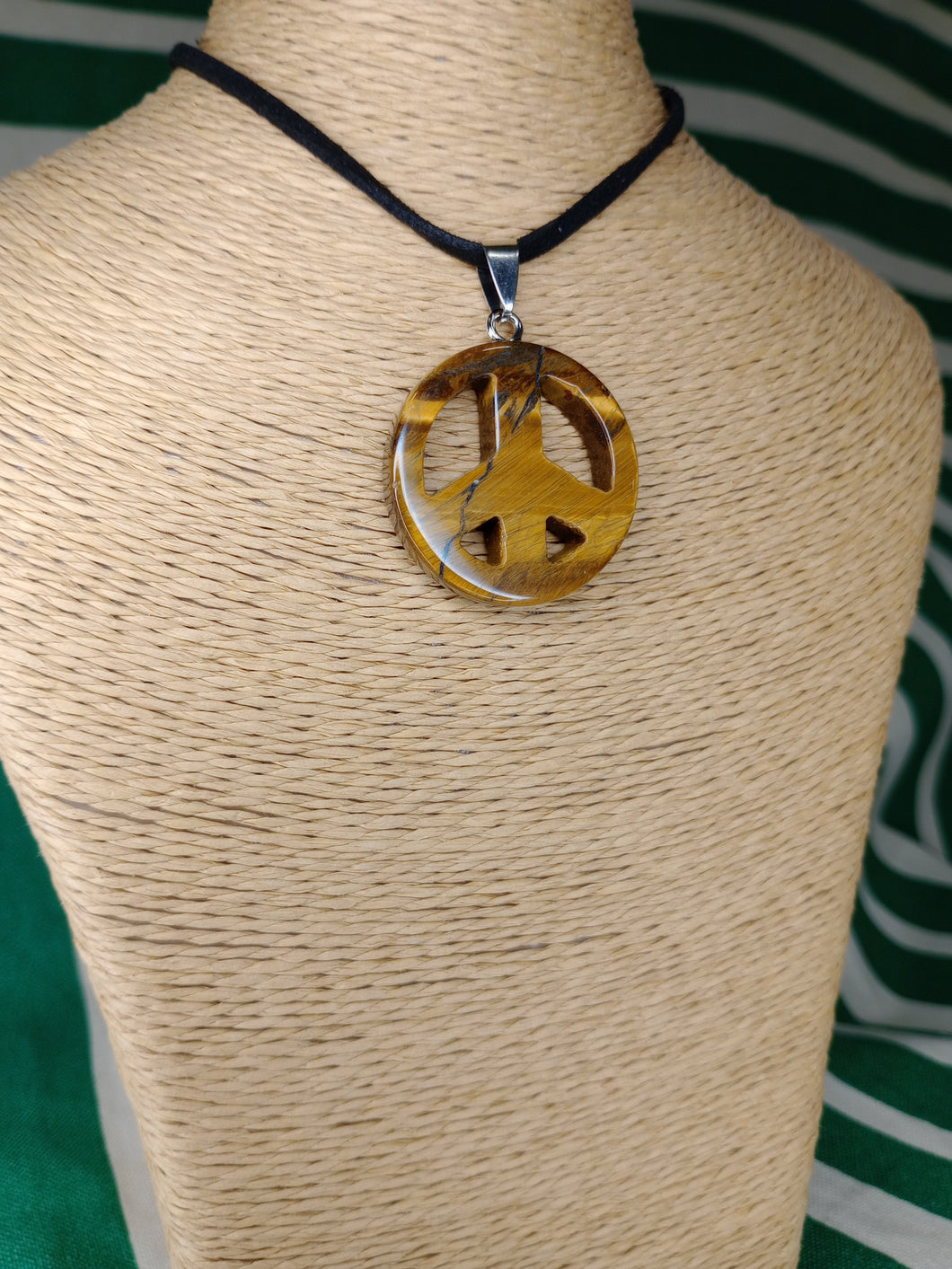 Colgante Ojo de Tigre Paz