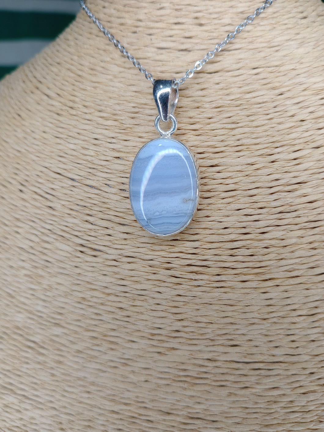 Calcedonia Plata Oval