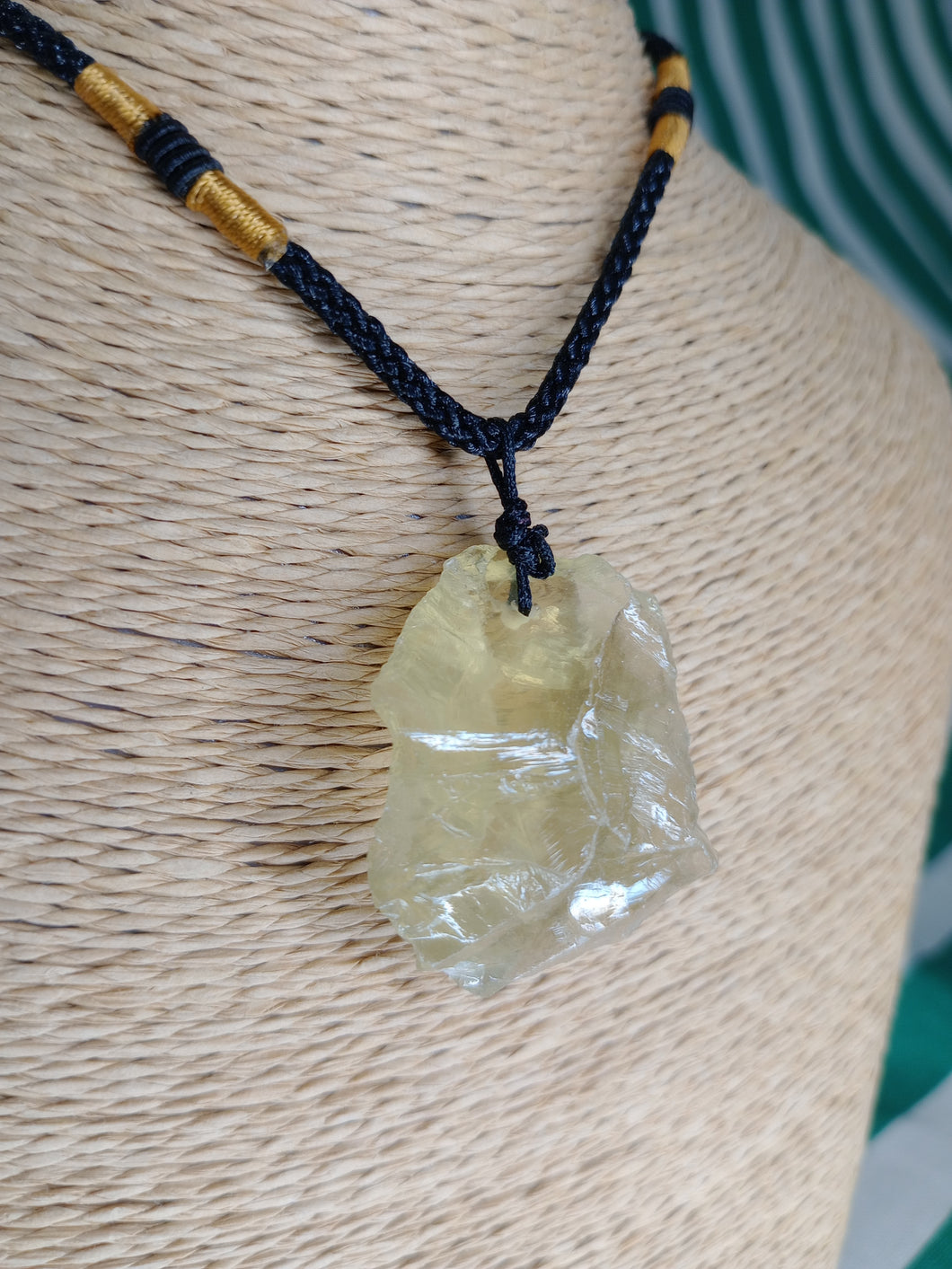 Colgante Cuarzo Limon Bruto Mod. 1