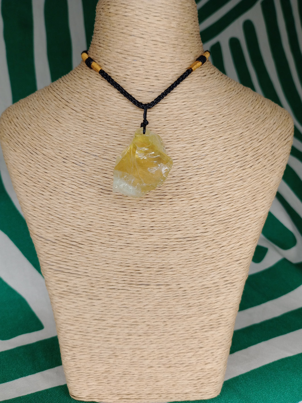 Colgante Cuarzo Limon Bruto Mod. 4
