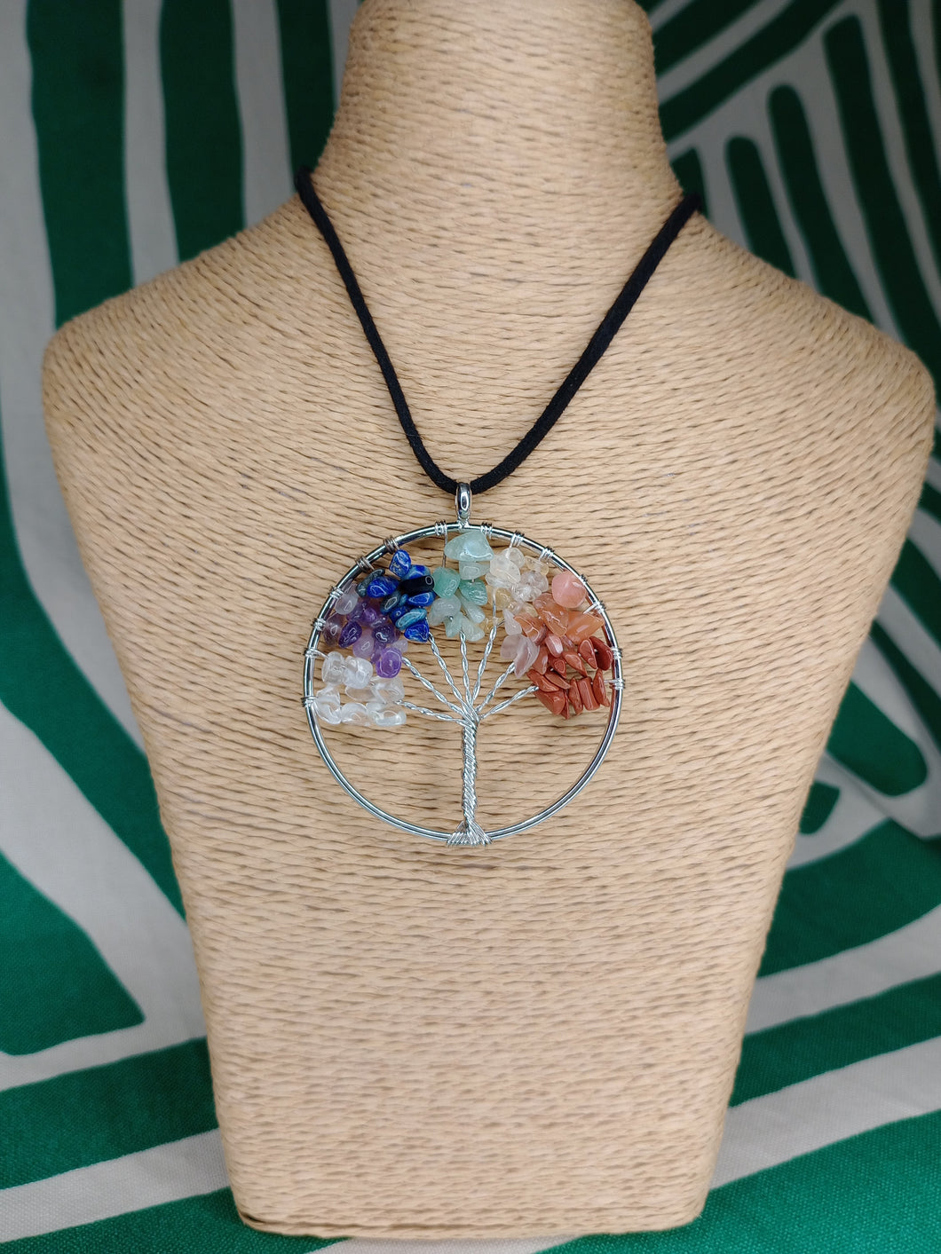 Colgante Arbol Vida Multicolor 7 chakras