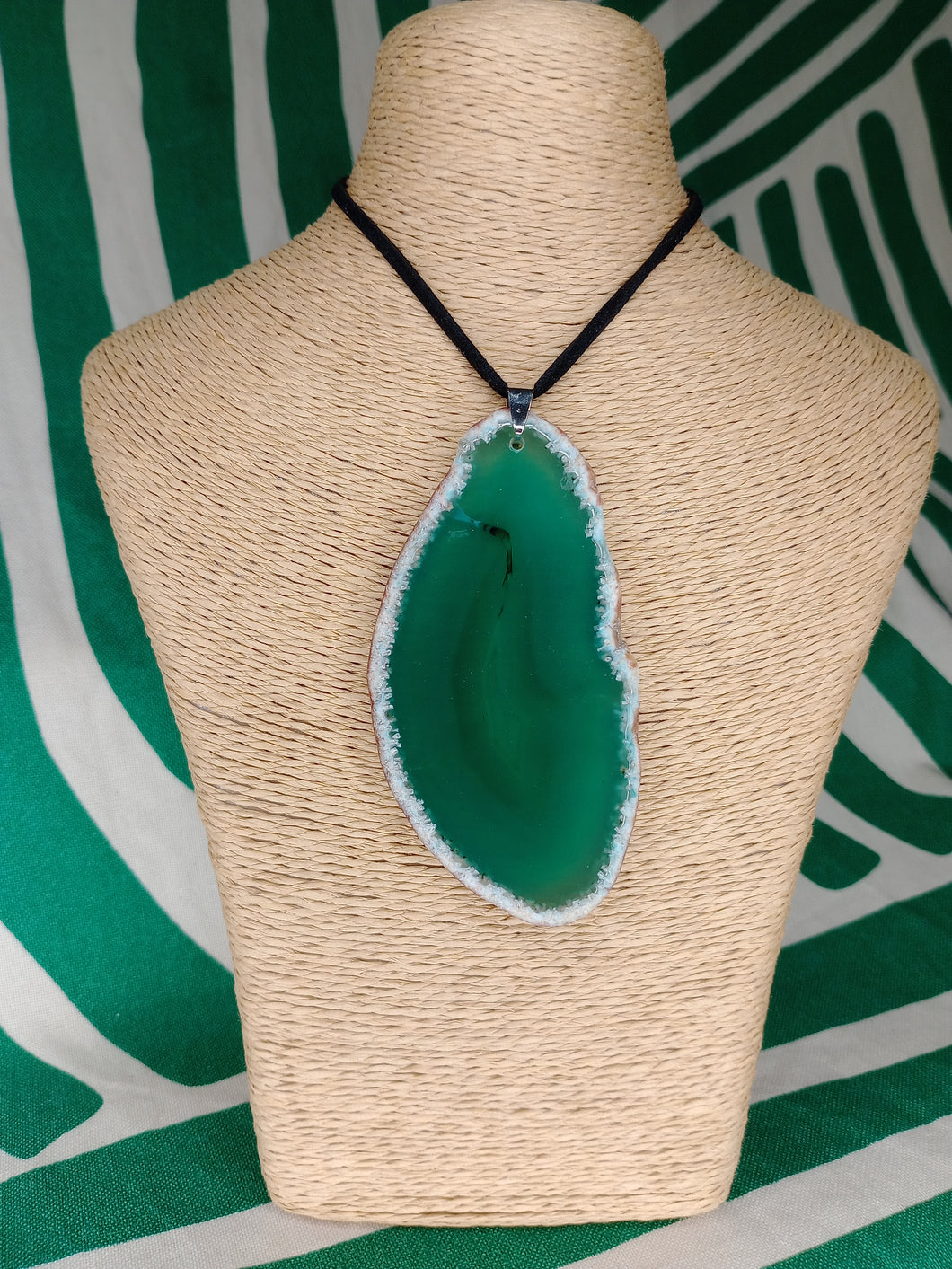 Colgante Agata Verde Mod. 1
