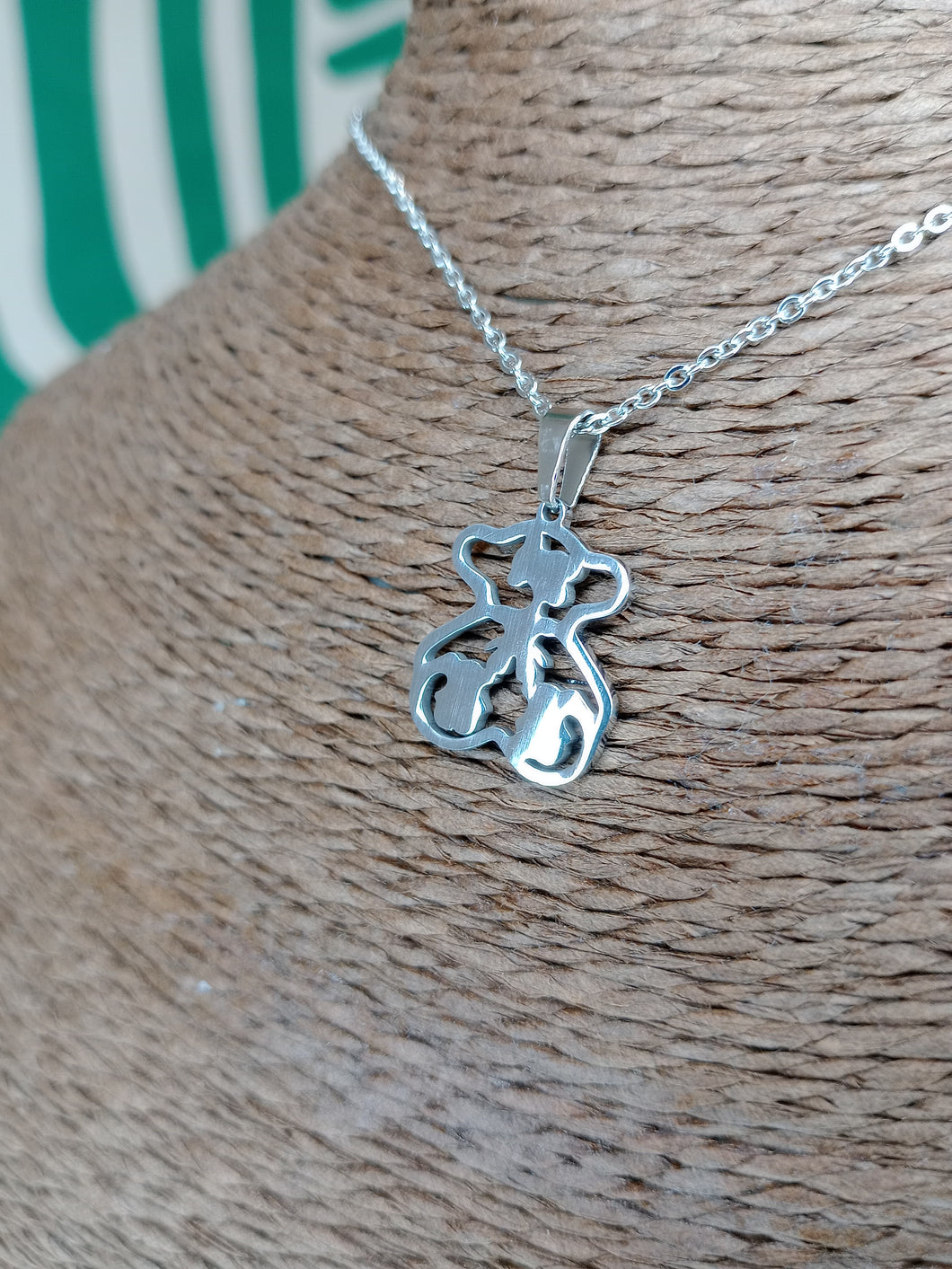 Colgante Osito Acero