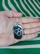 Cargar imagen en el visor de la galería, Colgante LGTB Placa Masculino
