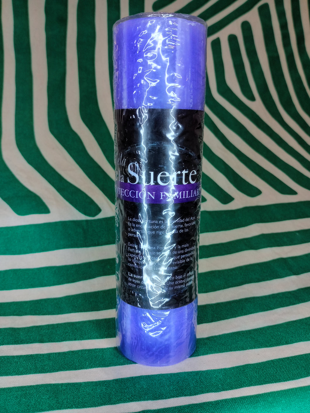 Vela de la Suerte Morado (Protección Familiar)