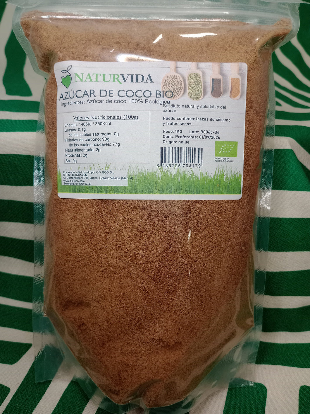 Azucar de coco 1kg Naturvida