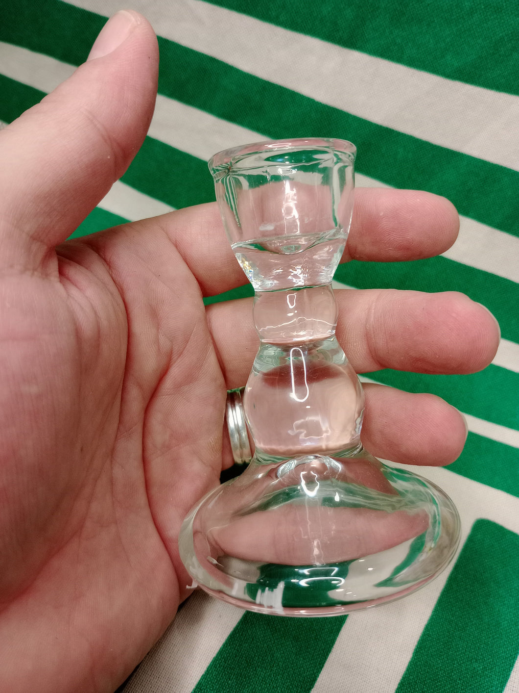 Candelabro / Porta Velas Cristal Liso