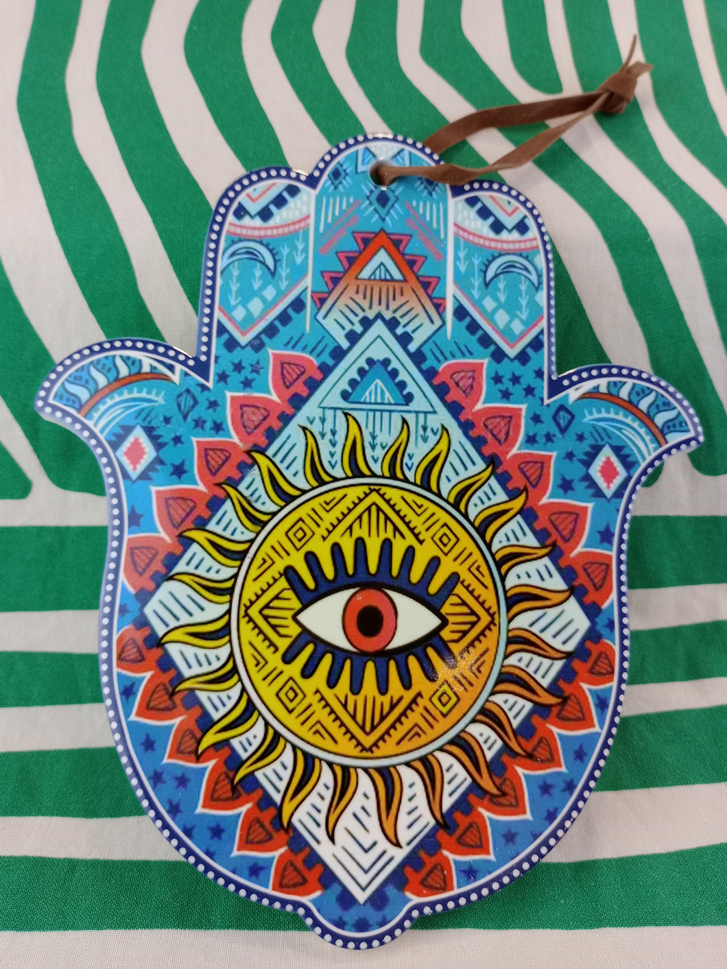 Decoracion Mano de Fatima Mod. Sol Dorado