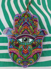 Cargar imagen en el visor de la galería, Decoracion Mano de Fatima Mod. Tonos Verdes
