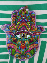 Cargar imagen en el visor de la galería, Decoracion Mano de Fatima Mod. Tonos Verdes
