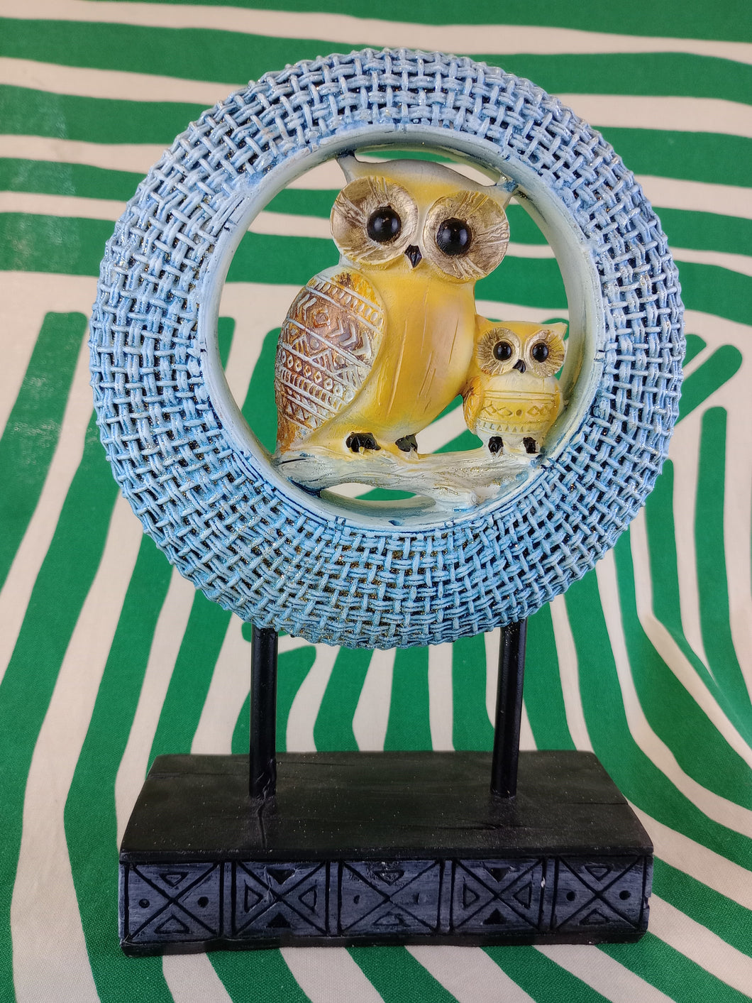 Figura Resina Buho Gris