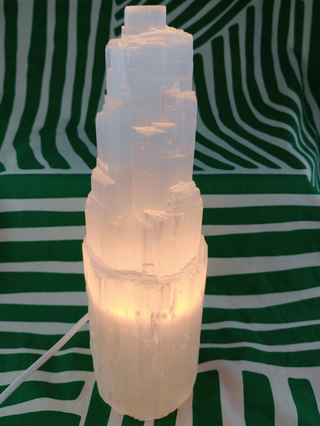 Lampara Torre Selenita Grande 31 cm