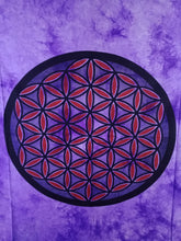 Cargar imagen en el visor de la galería, Pañuelo Flor de la Vida Morada
