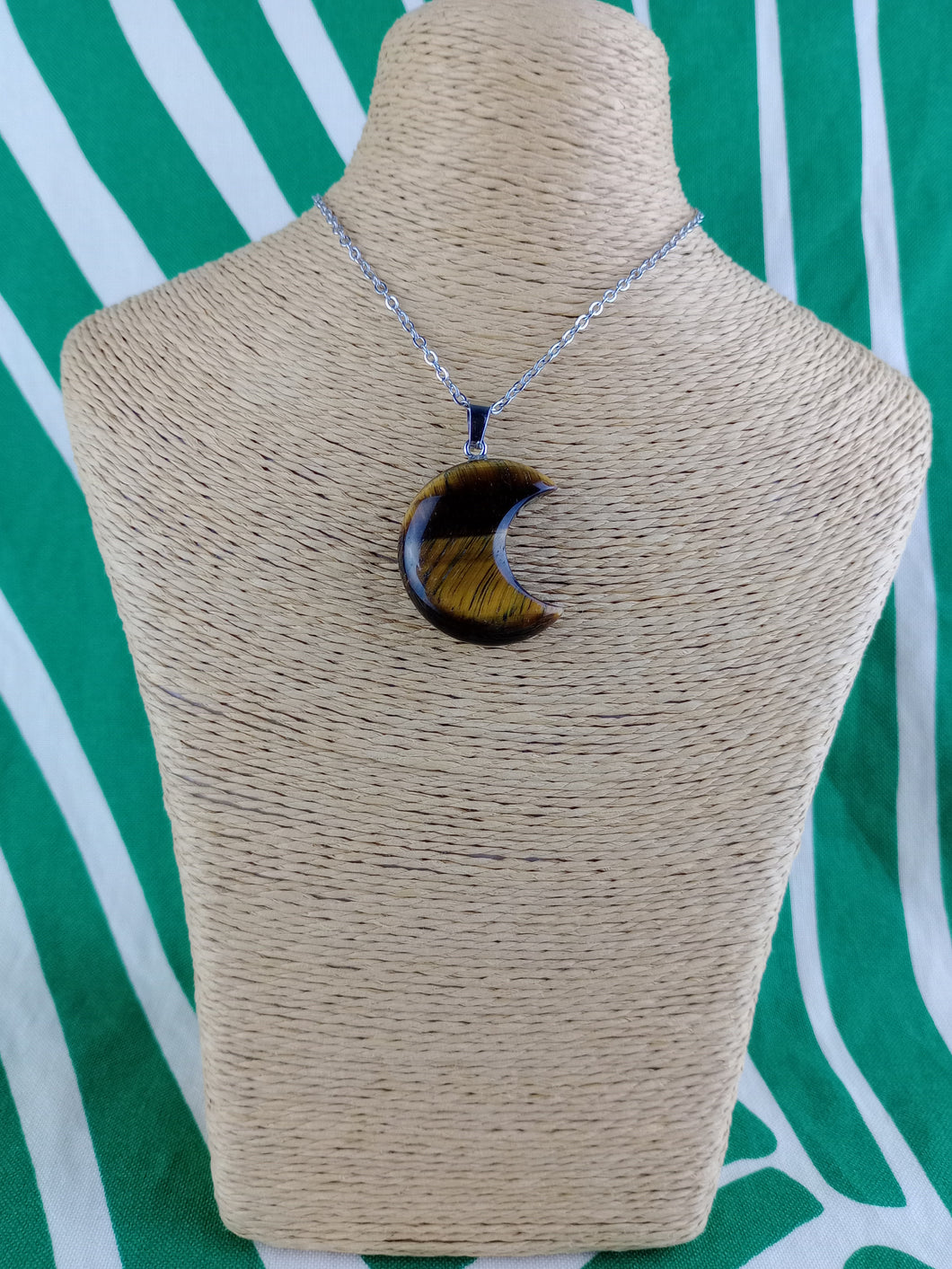 Colgante Luna Ojo de Tigre Mod 4