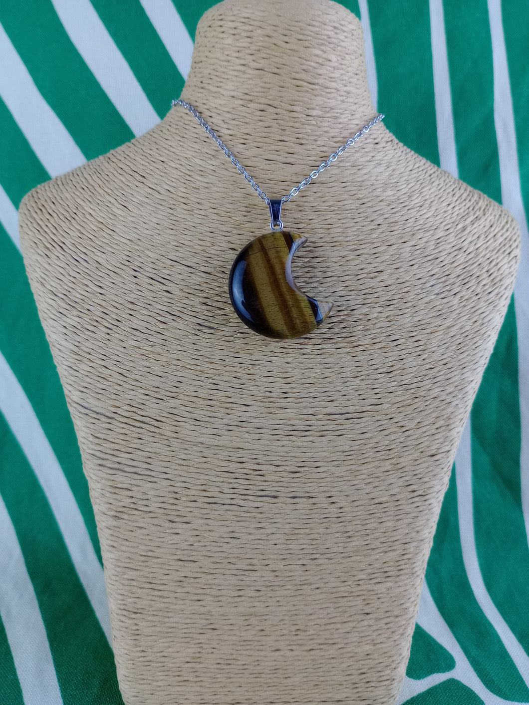 Colgante Luna Ojo de Tigre Mod 5