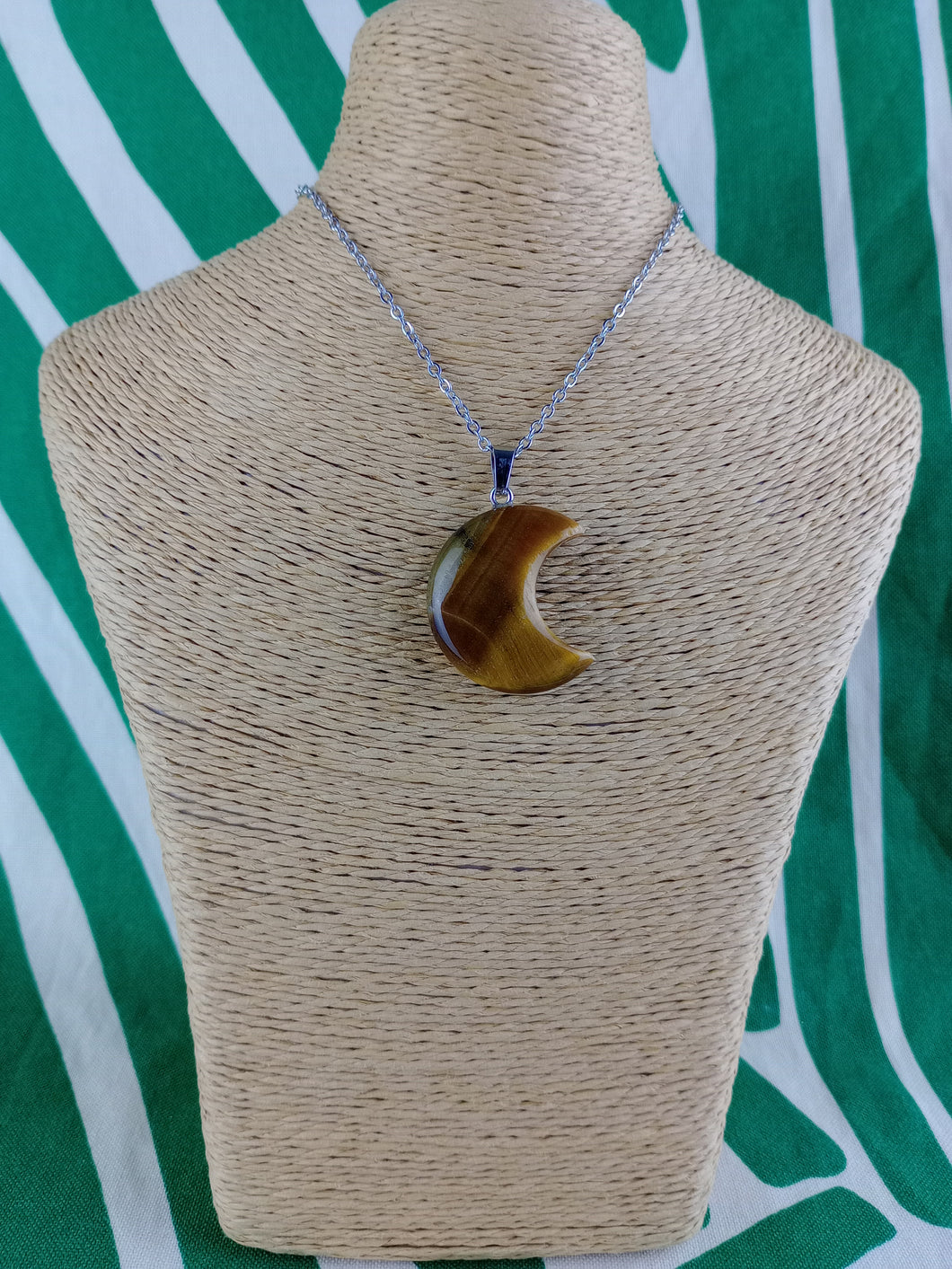 Colgante Luna Ojo de Tigre Mod 7