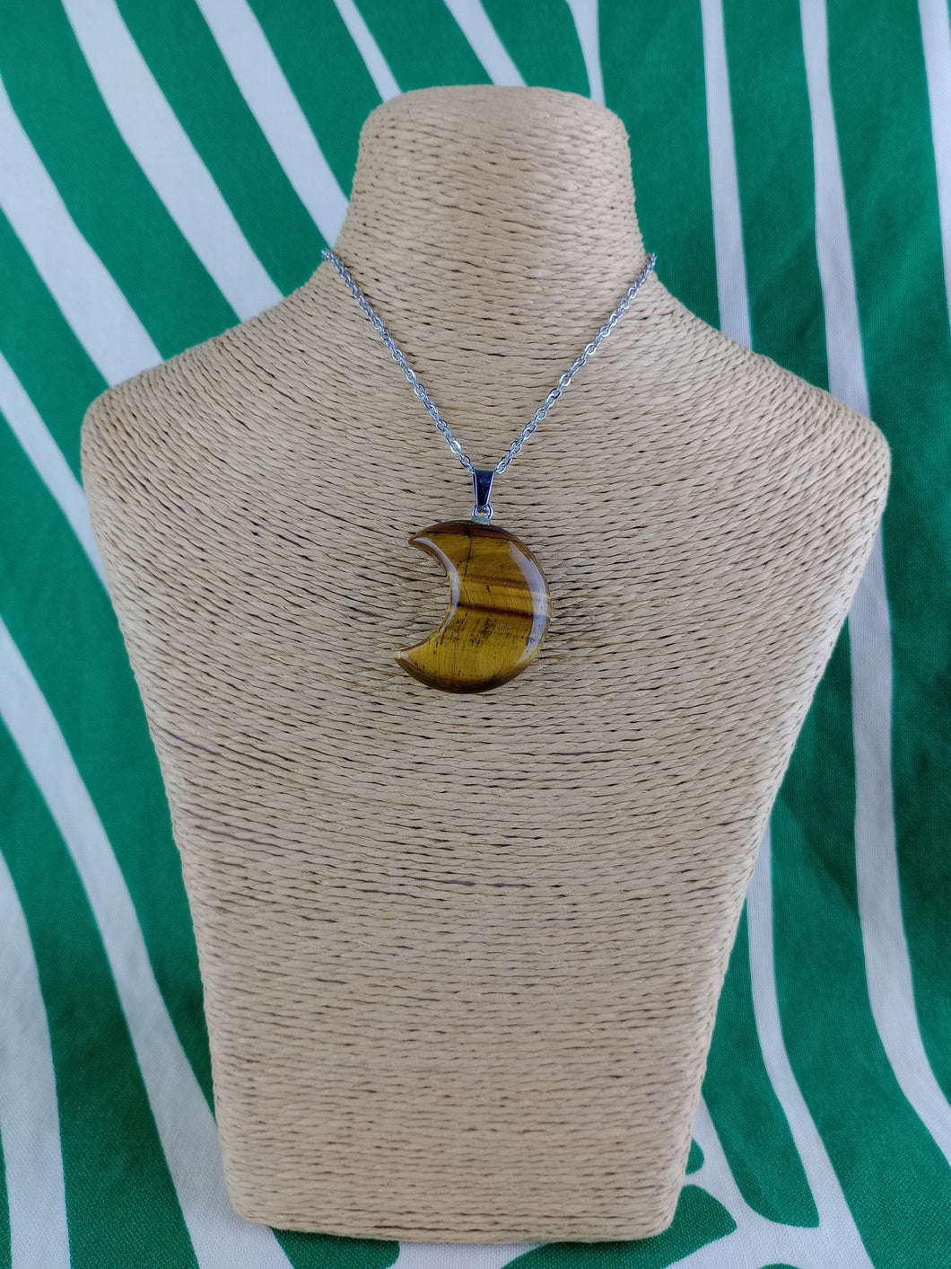 Colgante Luna Ojo de Tigre Mod 8