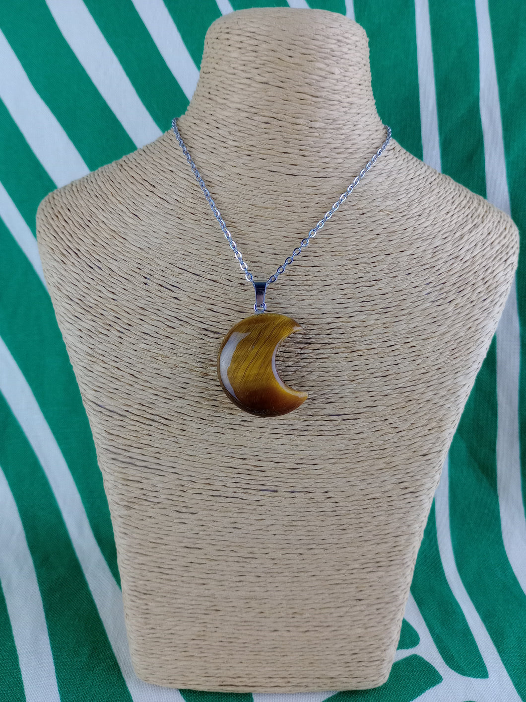 Colgante Luna Ojo de Tigre Mod 9