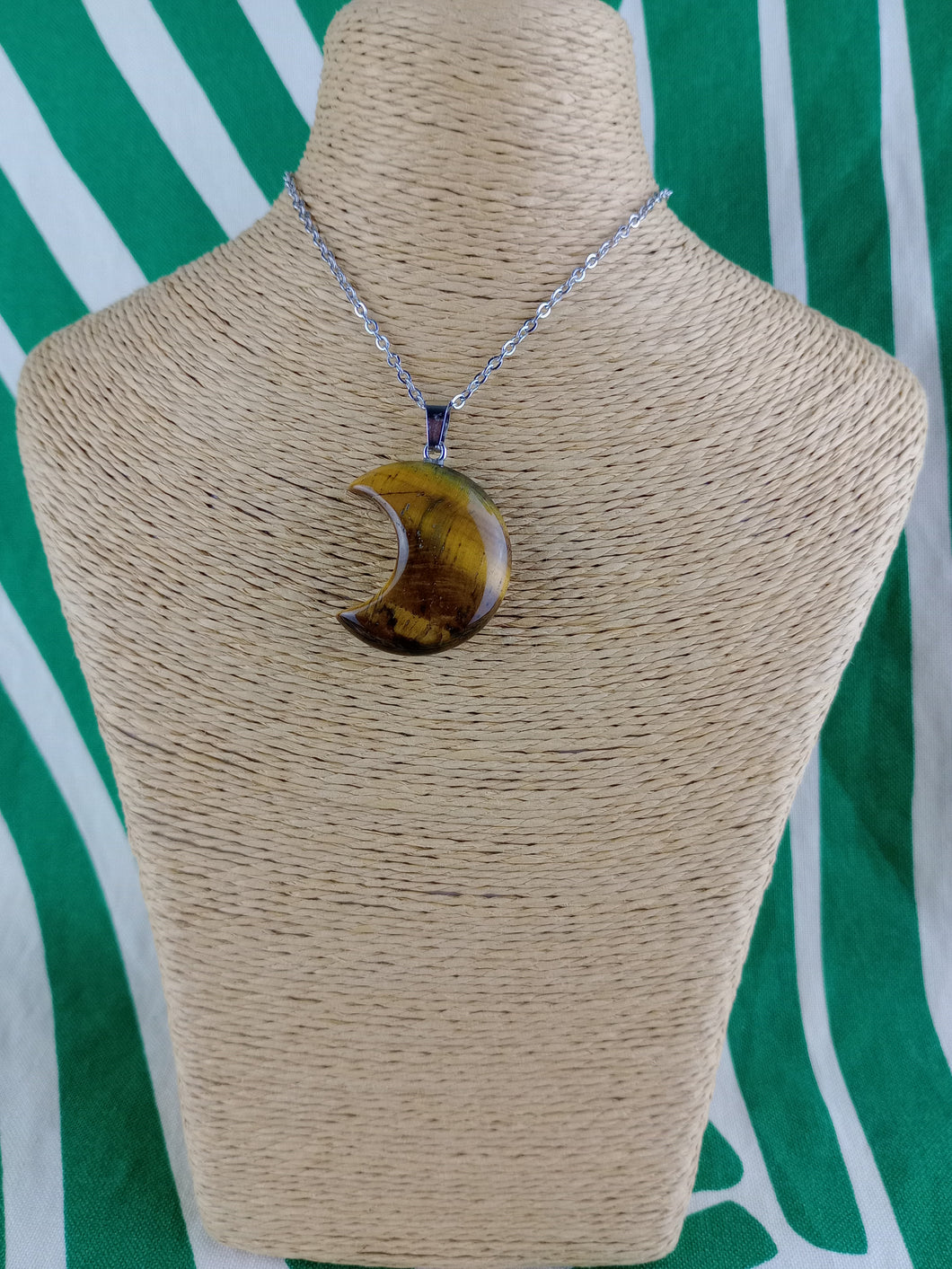 Colgante Luna Ojo de Tigre Mod 12