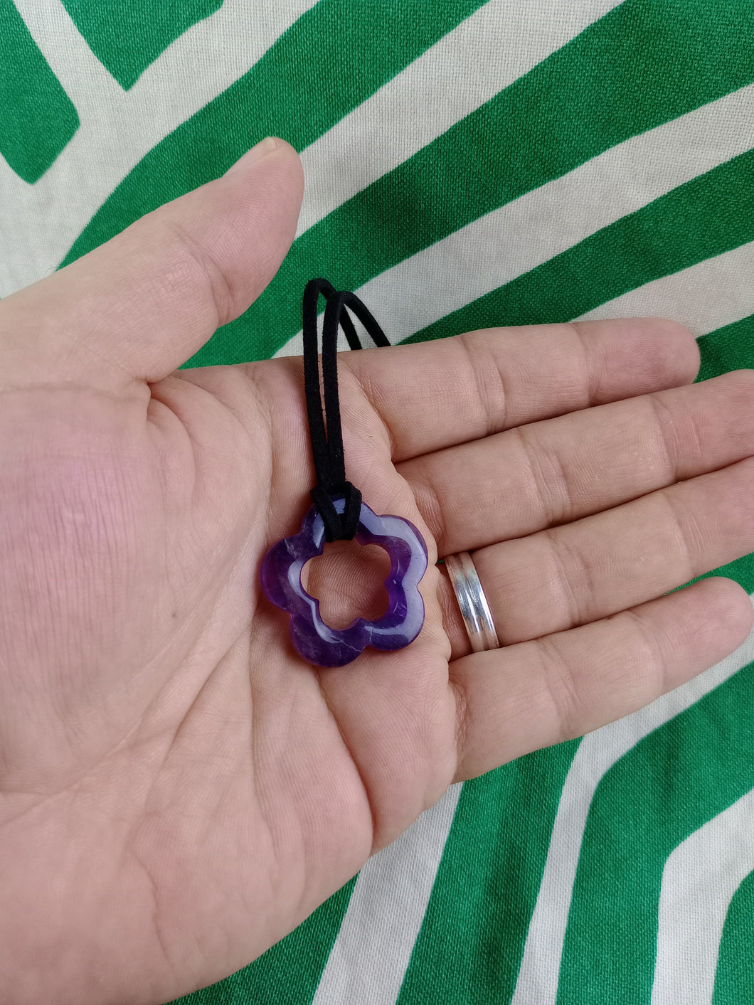 Colgante Flor Ojo de Tigre