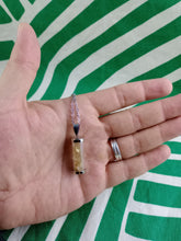 Cargar imagen en el visor de la galería, Colgante Citrino Cilindro Acero
