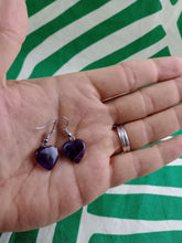 Cargar imagen en el visor de la galería, Pendientes Corazon Amatista Mod 1

