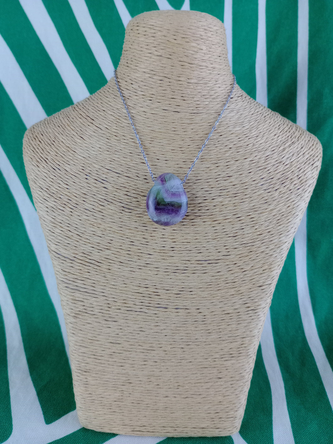 Colgante Fluorita Tricolor Mod 2