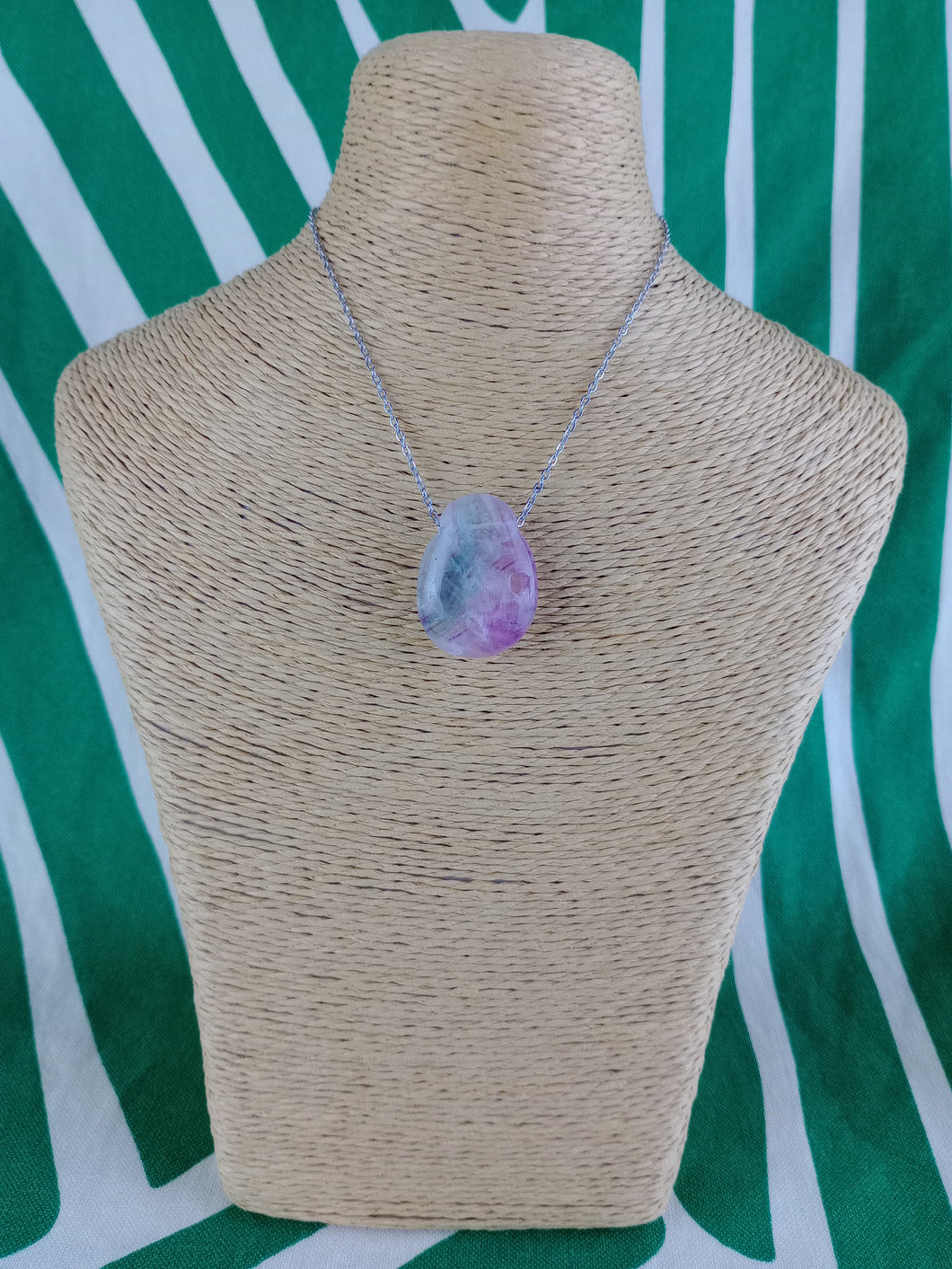 Colgante Fluorita Tricolor Mod 3