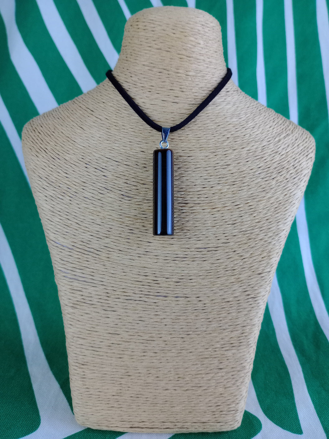 Colgante Cilindrico Ojo de Tigre Mod 2