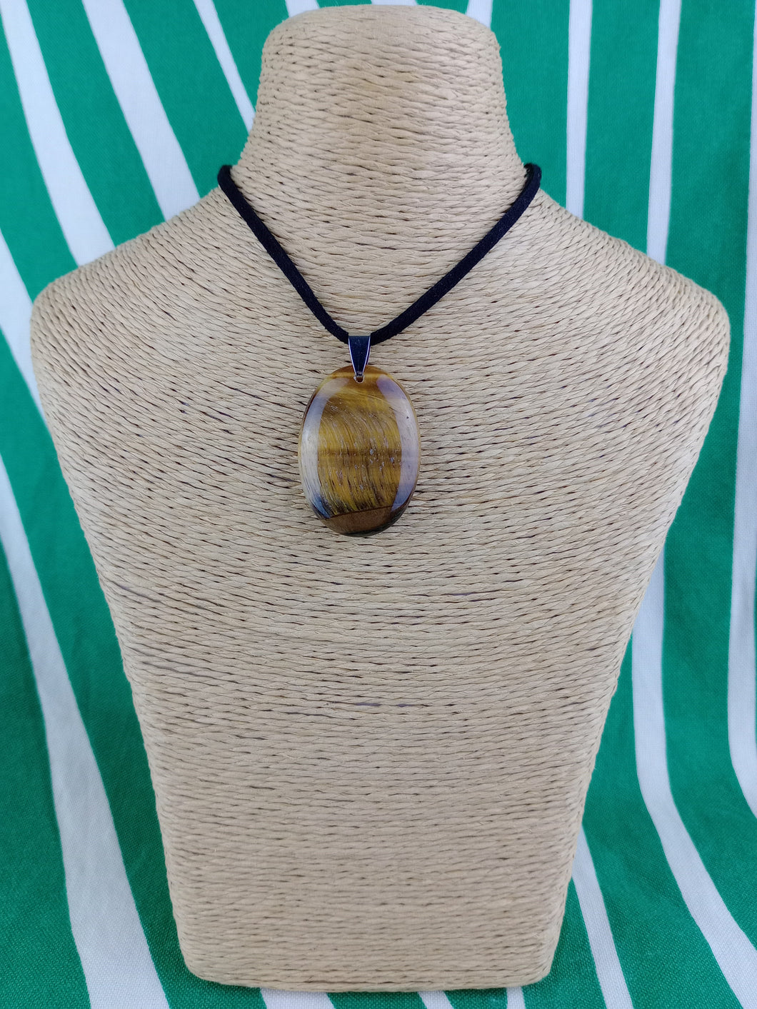 Colgante Oval Ojo de Tigre