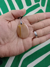 Cargar imagen en el visor de la galería, Colgante Oval Agata Melocoton
